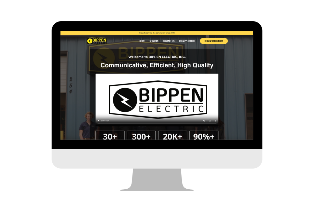 bippen-electric-home-page-mockup